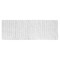 mDesign Soft Cotton Spa Mat Rug for Bathroom, Braided, 60" x 21"